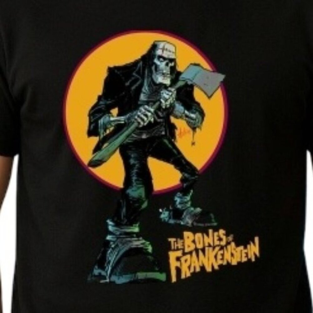 The Bones of Frankenstein Halloween 2025 T-Shirt Horror Fan Tee - Picture 2 of 5
